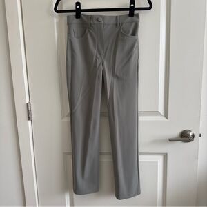 Theory Gray/Green Stretchy Skinny Pants